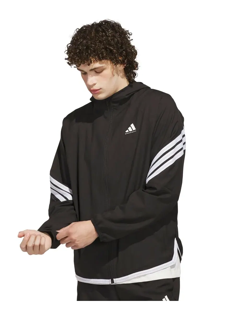 Куртка-ветровка Crazy Lite с капюшоном adidas — изображение 1 из 5, черный