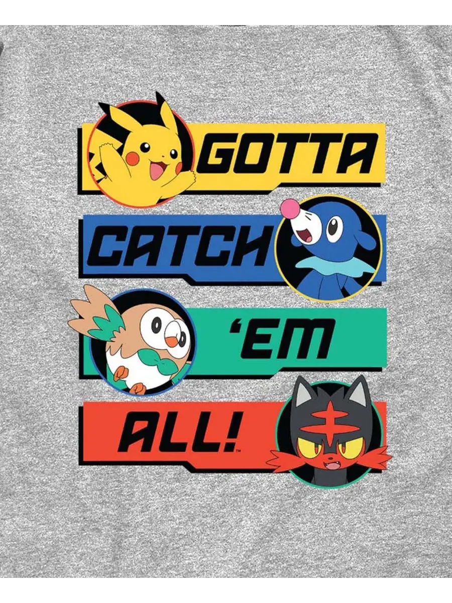 Детская футболка с коротким рукавом и графическим принтом, размер 8-20 Pokemon — изображение 3 из 3, приглушенный
