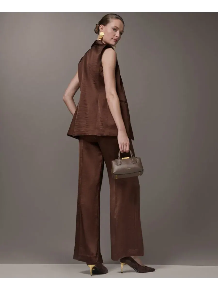 Женский жилет с воротником-стойкой Donna Karan New York — изображение 9 из 11, каньонный