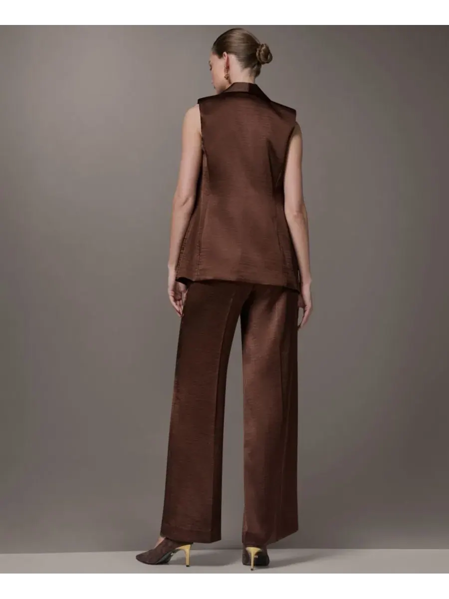Женский жилет с воротником-стойкой Donna Karan New York — изображение 10 из 11, каньонный