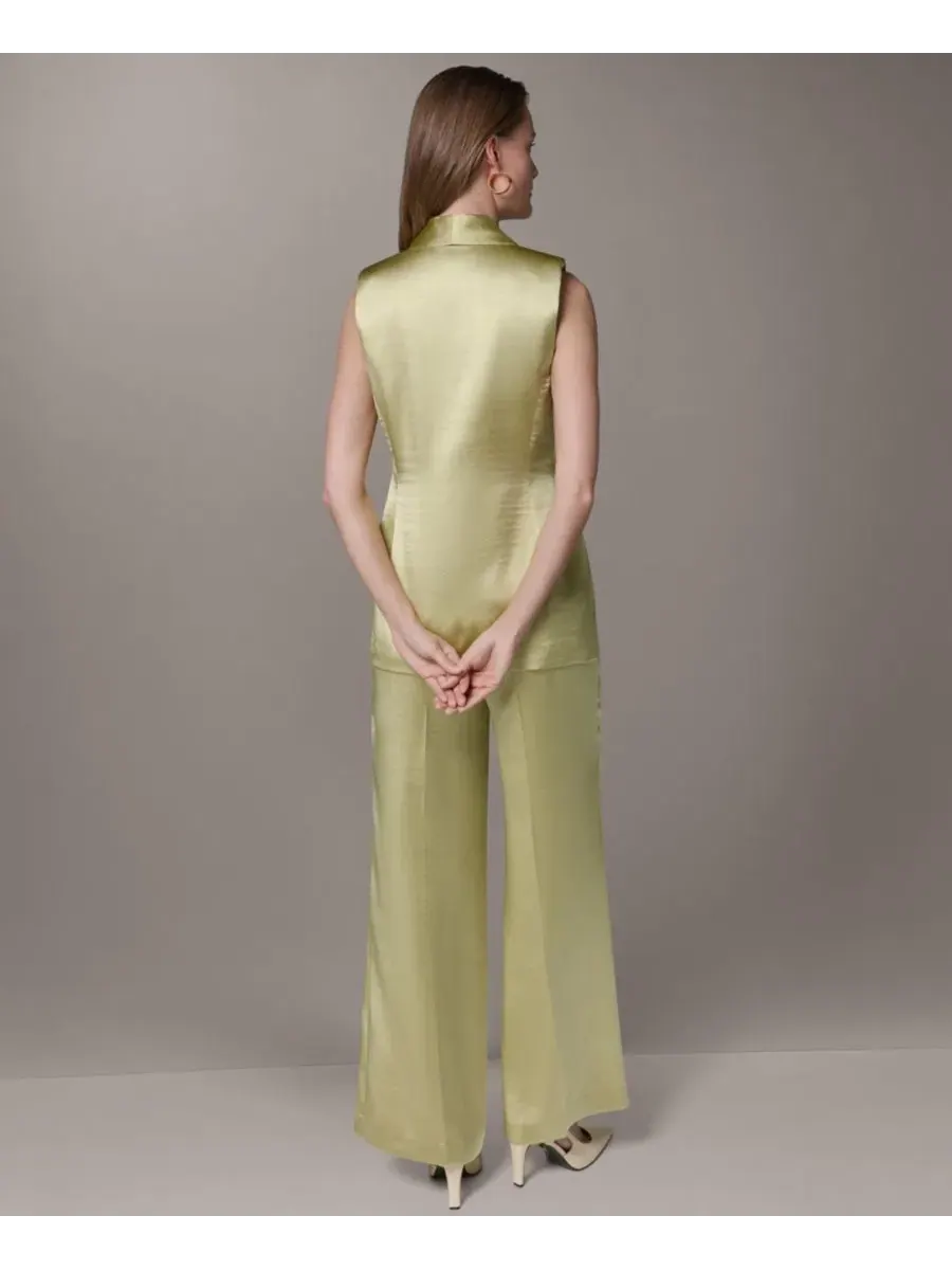 Женский жилет с воротником-стойкой Donna Karan New York — изображение 8 из 8, цитрусовый