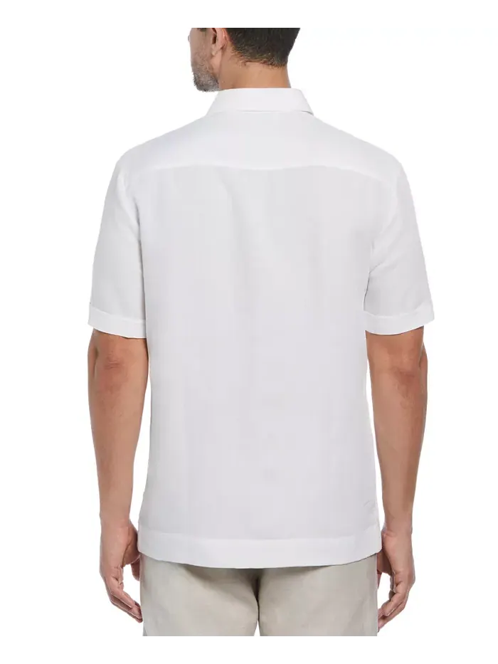 Короткий рукав, вышитая рубашка Guayabera Cubavera — изображение 2 из 4, белый