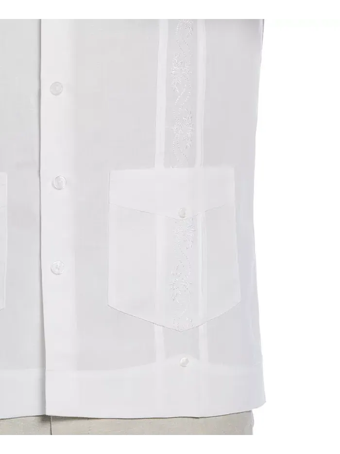 Короткий рукав, вышитая рубашка Guayabera Cubavera — изображение 3 из 4, белый