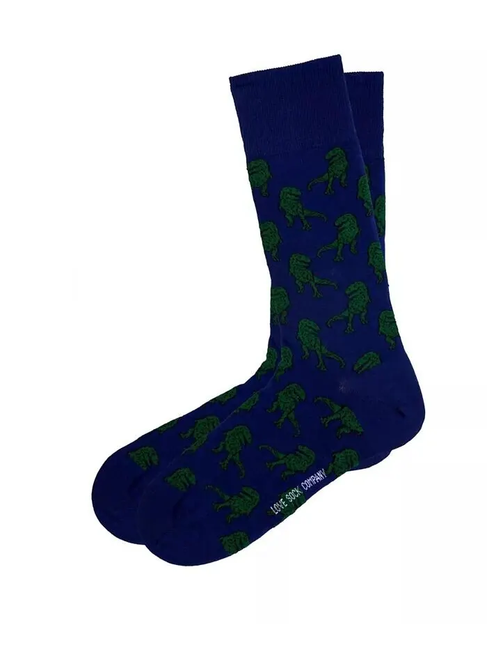 Женские носки T-Rex W-Cotton Novelty Crew с бесшовным дизайном носка, упаковка из 1 шт Love Sock — изображение 2 из 3
