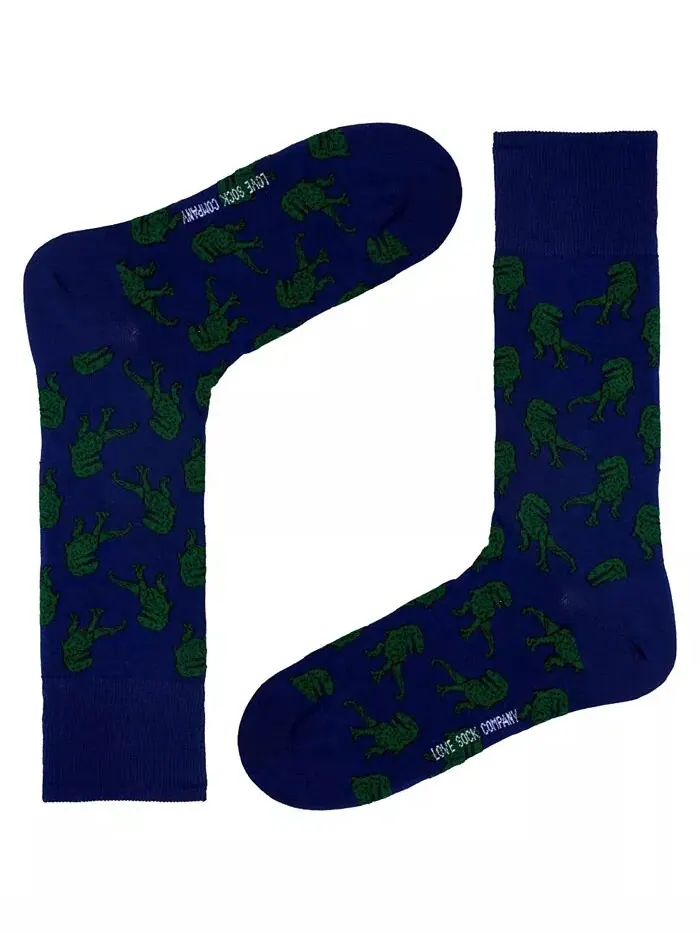 Женские носки T-Rex W-Cotton Novelty Crew с бесшовным дизайном носка, упаковка из 1 шт Love Sock — изображение 3 из 3