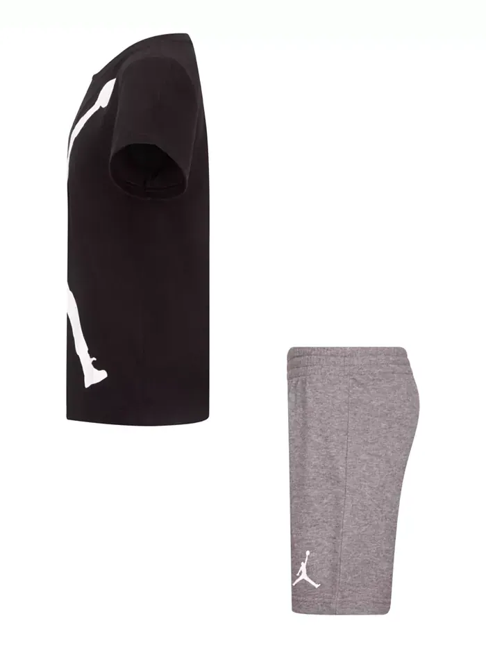 Детский комплект из футболки и шорт Little Boys 2-Piece Jumbo Jumpman Jordan — изображение 9 из 11, серый