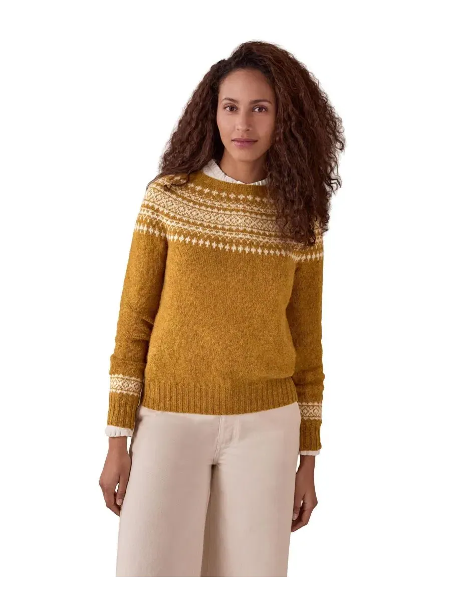 Женский свитер с принтом Fair Isle Slim-fit с круглым вырезом, Highlands Celtic & Co.