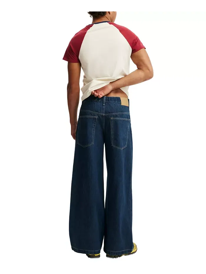 Мужские джинсы Super Wide Leg COTTON ON — изображение 5 из 6, синий