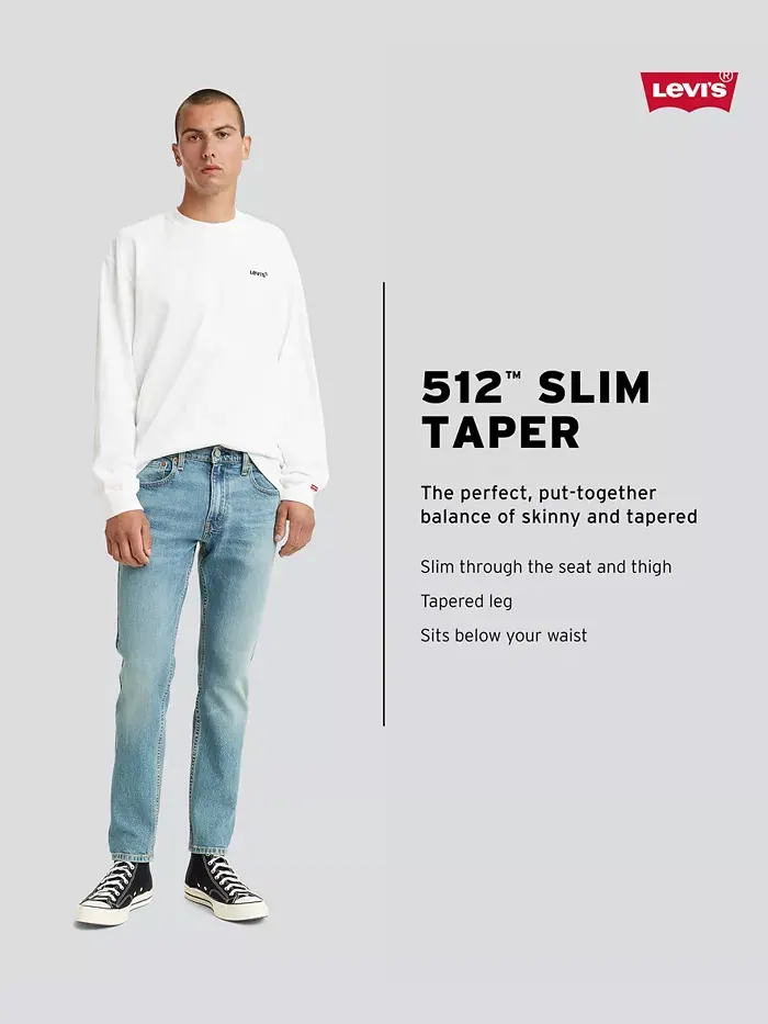 Мужские джинсы 512 Slim Taper Eco Performance Levi's — изображение 2 из 3