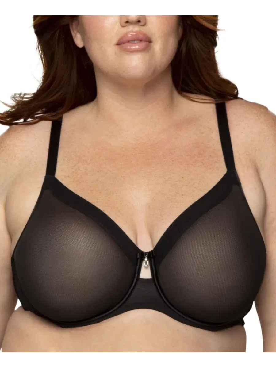 Бюстгальтер с чашками из сетки, без подкладки, с косточками, модель Sheer Mesh Full Coverage Curvy — изображение 1 из 6