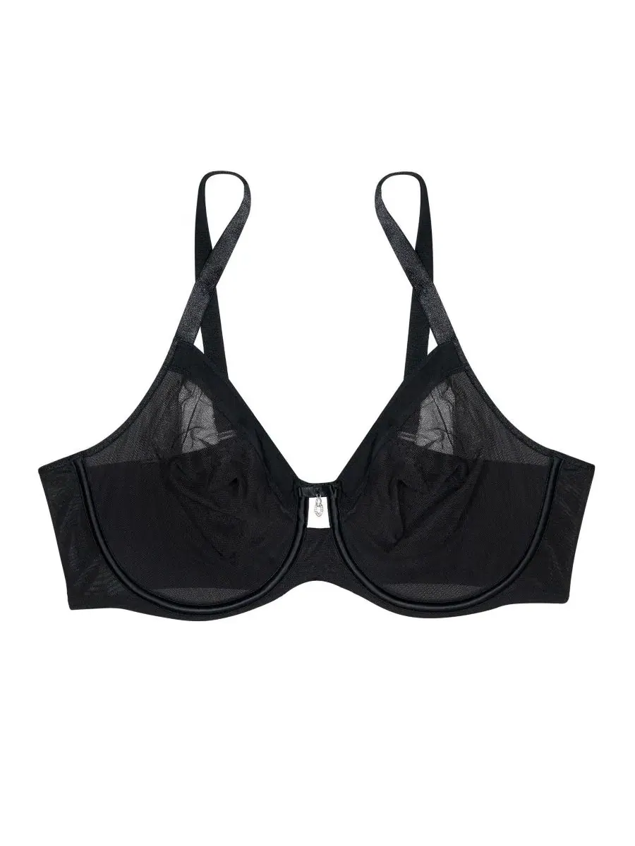 Бюстгальтер с чашками из сетки, без подкладки, с косточками, модель Sheer Mesh Full Coverage Curvy — изображение 6 из 6