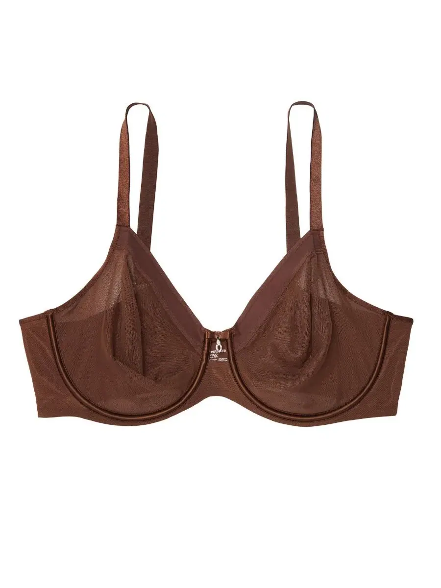 Бюстгальтер с чашками из сетки, без подкладки, на косточках, модель Sheer Mesh Full Coverage Curvy — изображение 2 из 3
