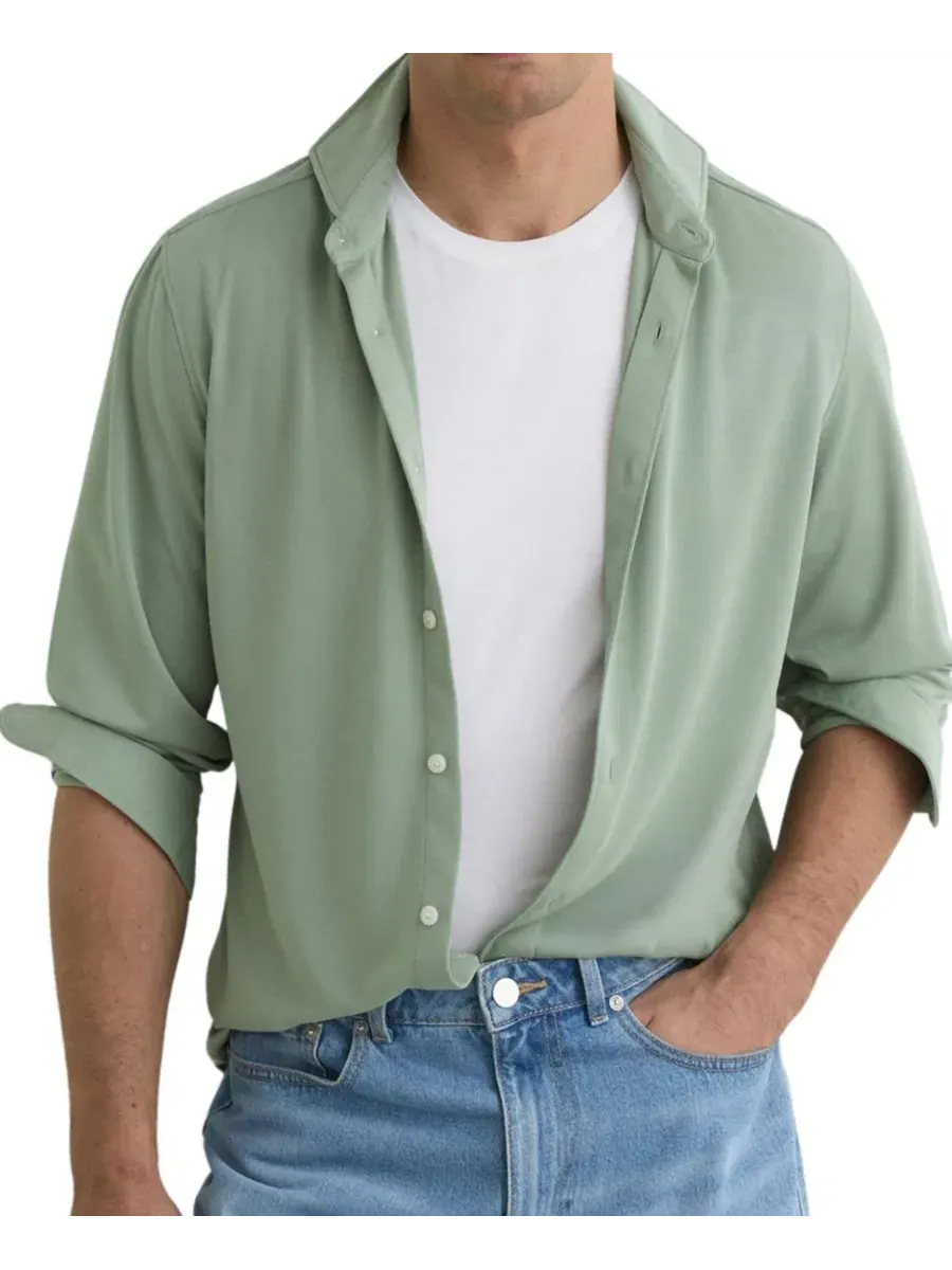 Мужская рубашка Davaro Regular Fit из стрейч-модала, с отложным воротником REISS