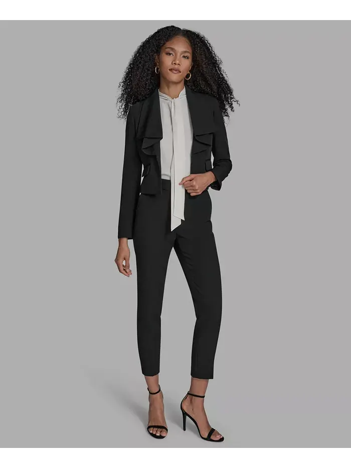 Женская куртка с воротником и длинным рукавом BCBG