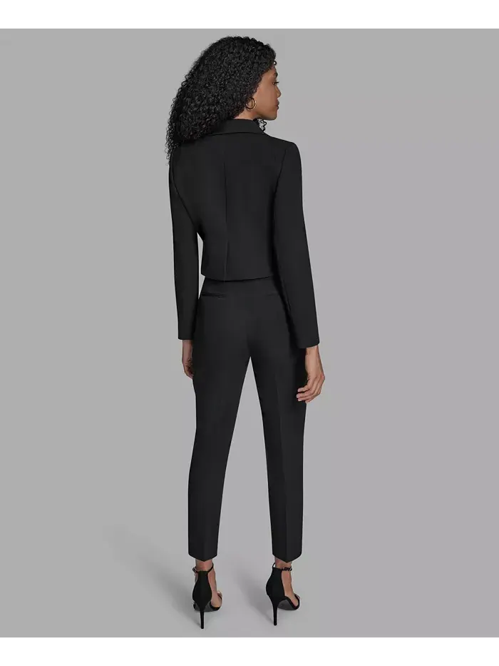 Женская куртка с воротником и длинным рукавом BCBG — изображение 4 из 5, черный