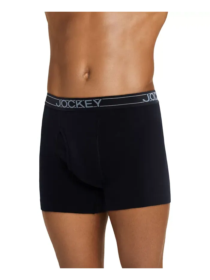 Мужские боксеры Jockey Lightweight Cotton Blend 5", 4 штуки в упаковке — изображение 2 из 4, серый