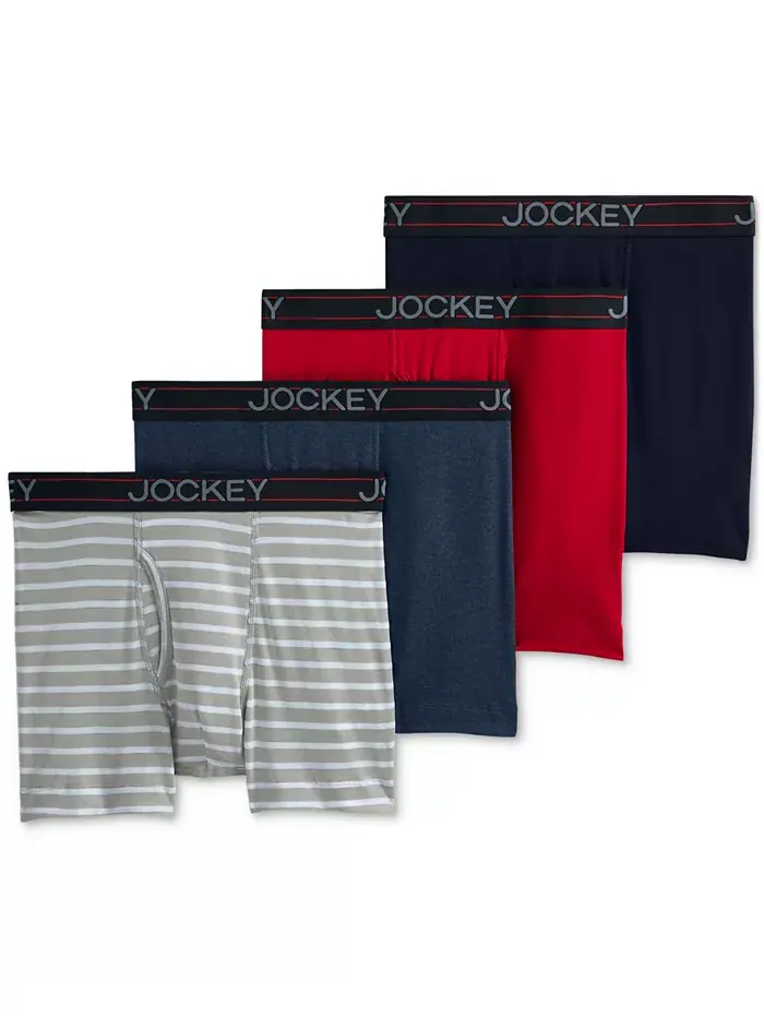 Мужские боксеры Jockey Lightweight Cotton Blend 5", 4 штуки в упаковке