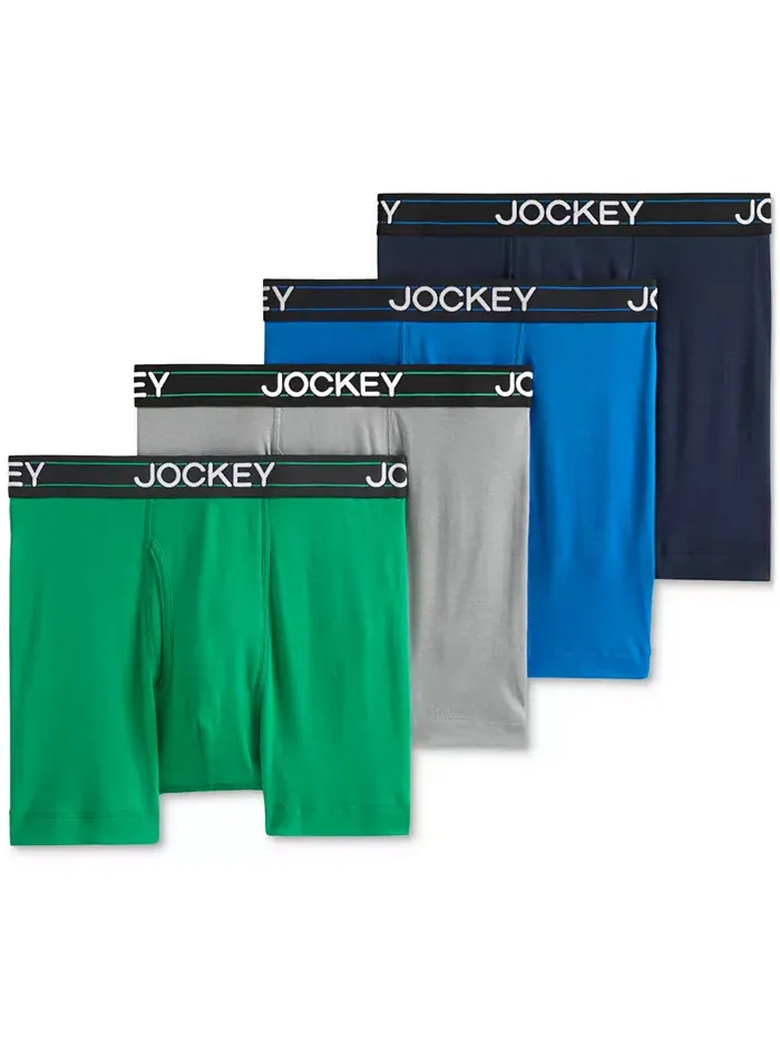 Мужские боксеры Jockey Lightweight Cotton Blend 5", 4 штуки в упаковке