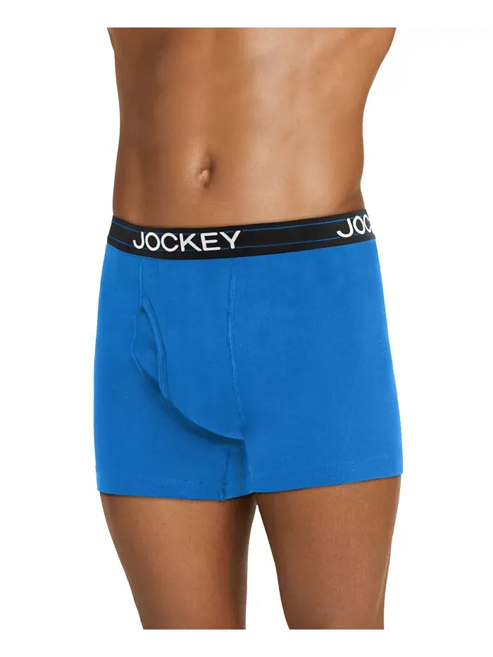 Мужские боксеры Jockey Lightweight Cotton Blend 5", 4 штуки в упаковке — изображение 2 из 7, синий