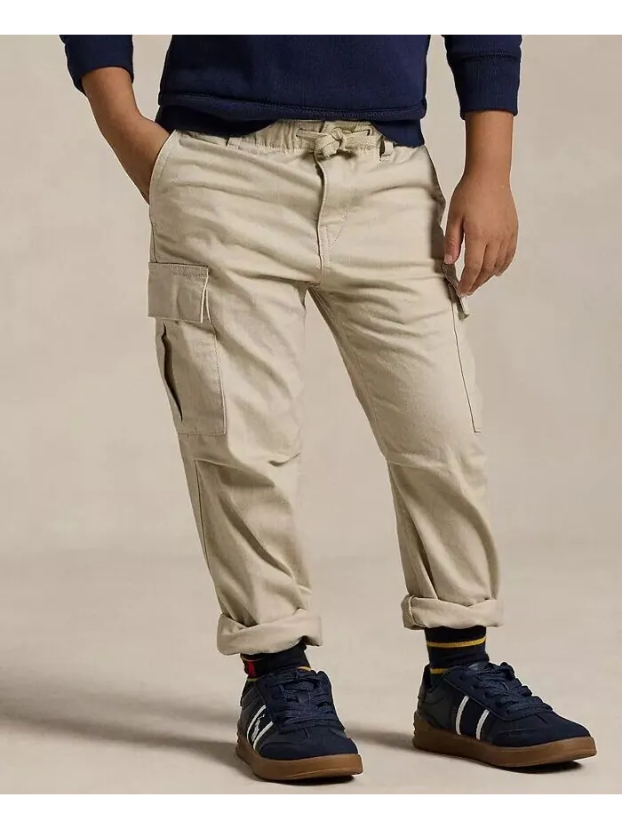 Брюки-карго стрейч-чинос для малышей и маленьких мальчиков Polo Ralph Lauren — изображение 2 из 5, серый
