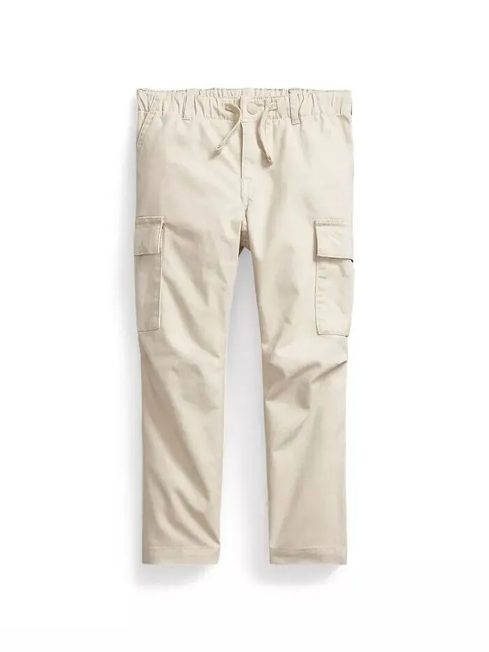 Брюки-карго стрейч-чинос для малышей и маленьких мальчиков Polo Ralph Lauren — изображение 4 из 5, серый