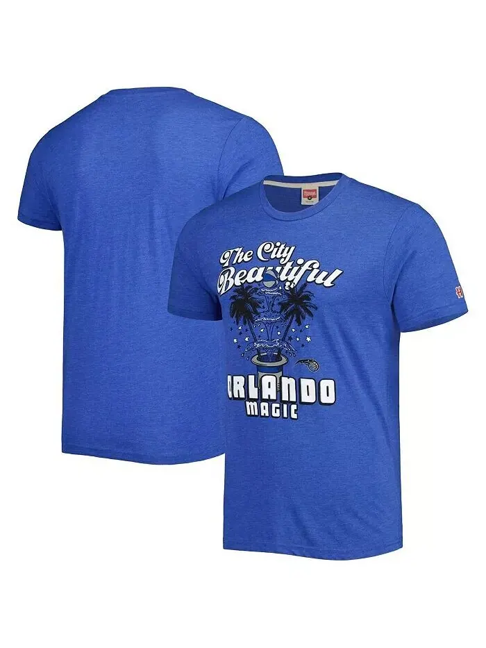 Мужская и женская футболка Royal Orlando Magic Hometown Hyper Local Tri-Blend Homage — изображение 2 из 2, королевский