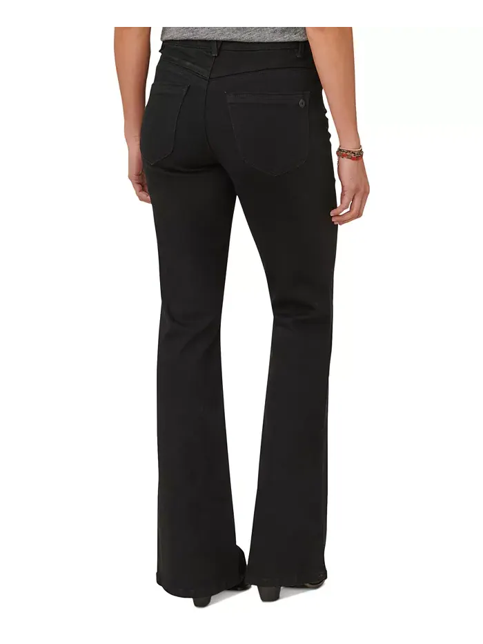 Узкие укороченные джинсы-бойфренды Petite "Ab"solution Luxe Touch Itty Bitty Bootcut Democracy — изображение 2 из 4, черный