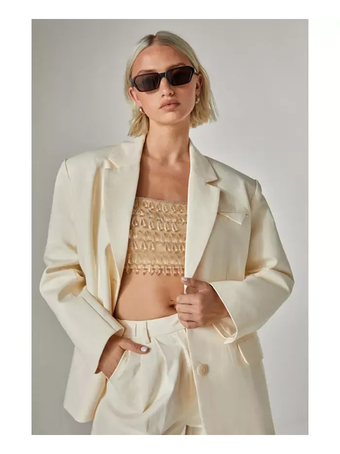 Женский твиловый блейзер свободного покроя Nasty Gal