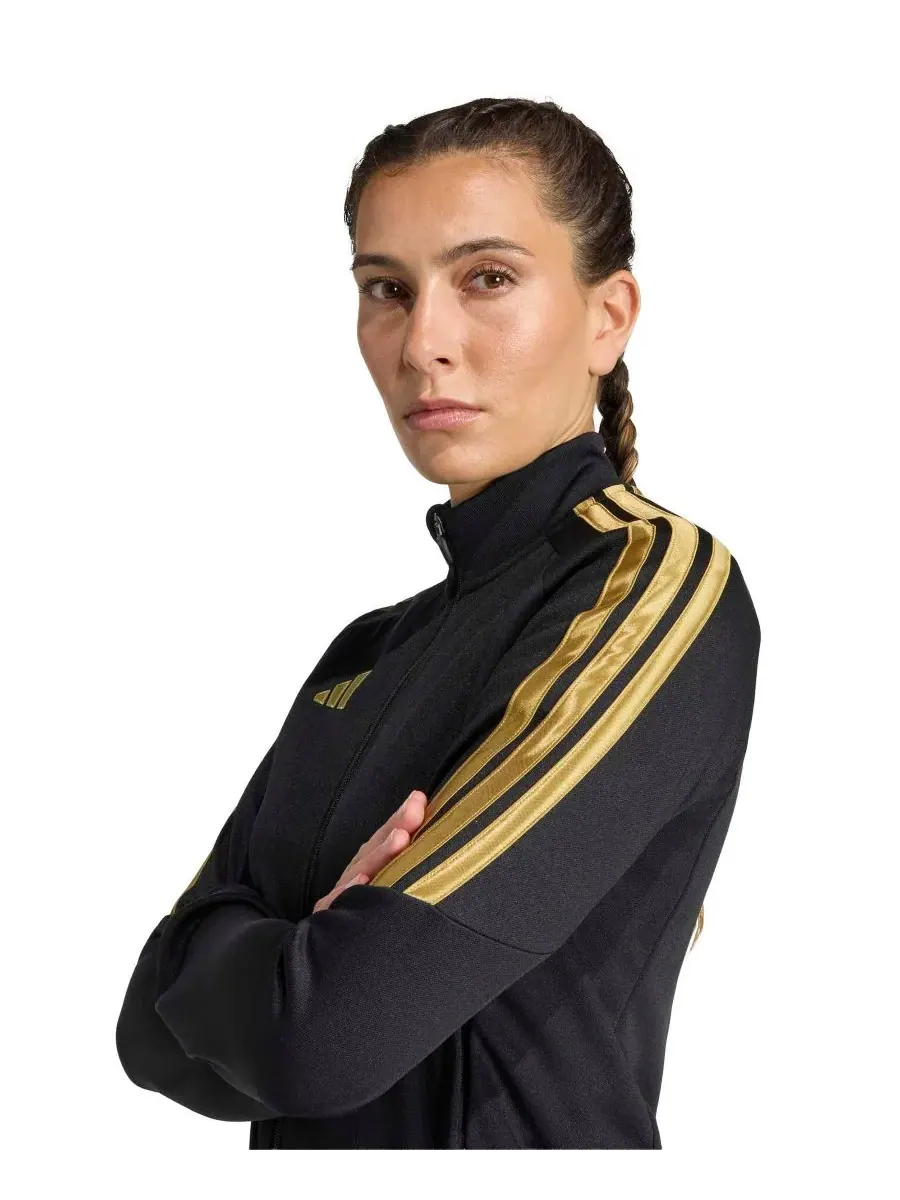 Женская куртка Tiro 26 Adidas — изображение 4 из 5, черный/темный золотистый