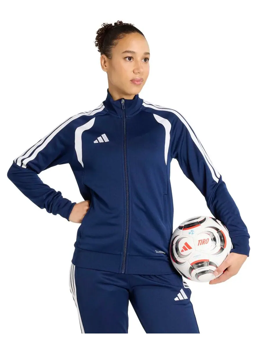 Женская куртка Tiro 26 Adidas — изображение 1 из 6, темно-синий синий/белый