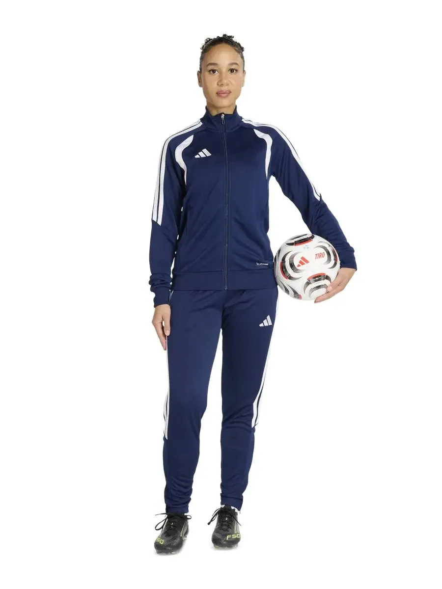 Женская куртка Tiro 26 Adidas — изображение 2 из 6, темно-синий синий/белый