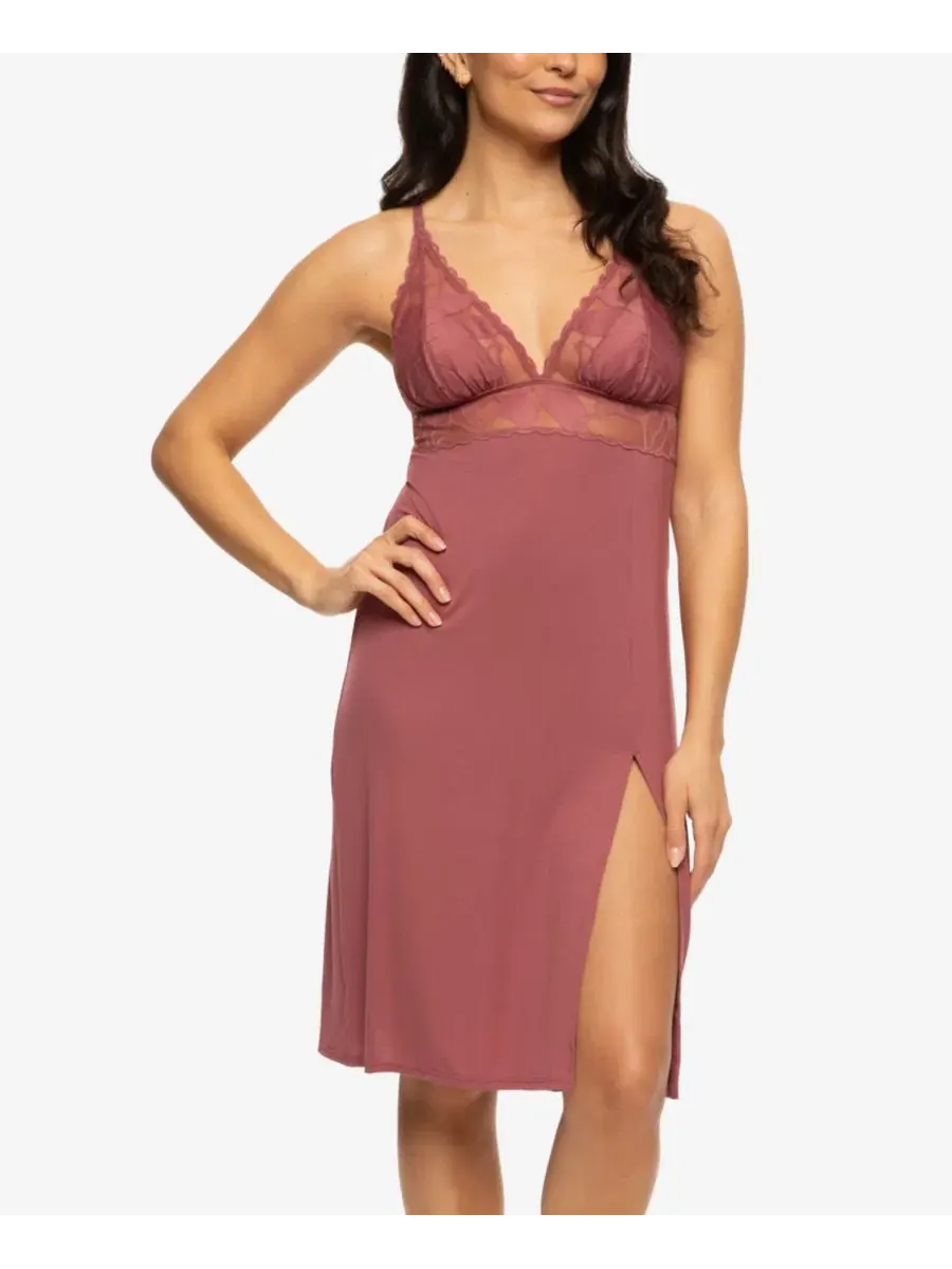 Женская сорочка Annalisa из модала и кружева, модель 870236 Felina, Roan Rouge