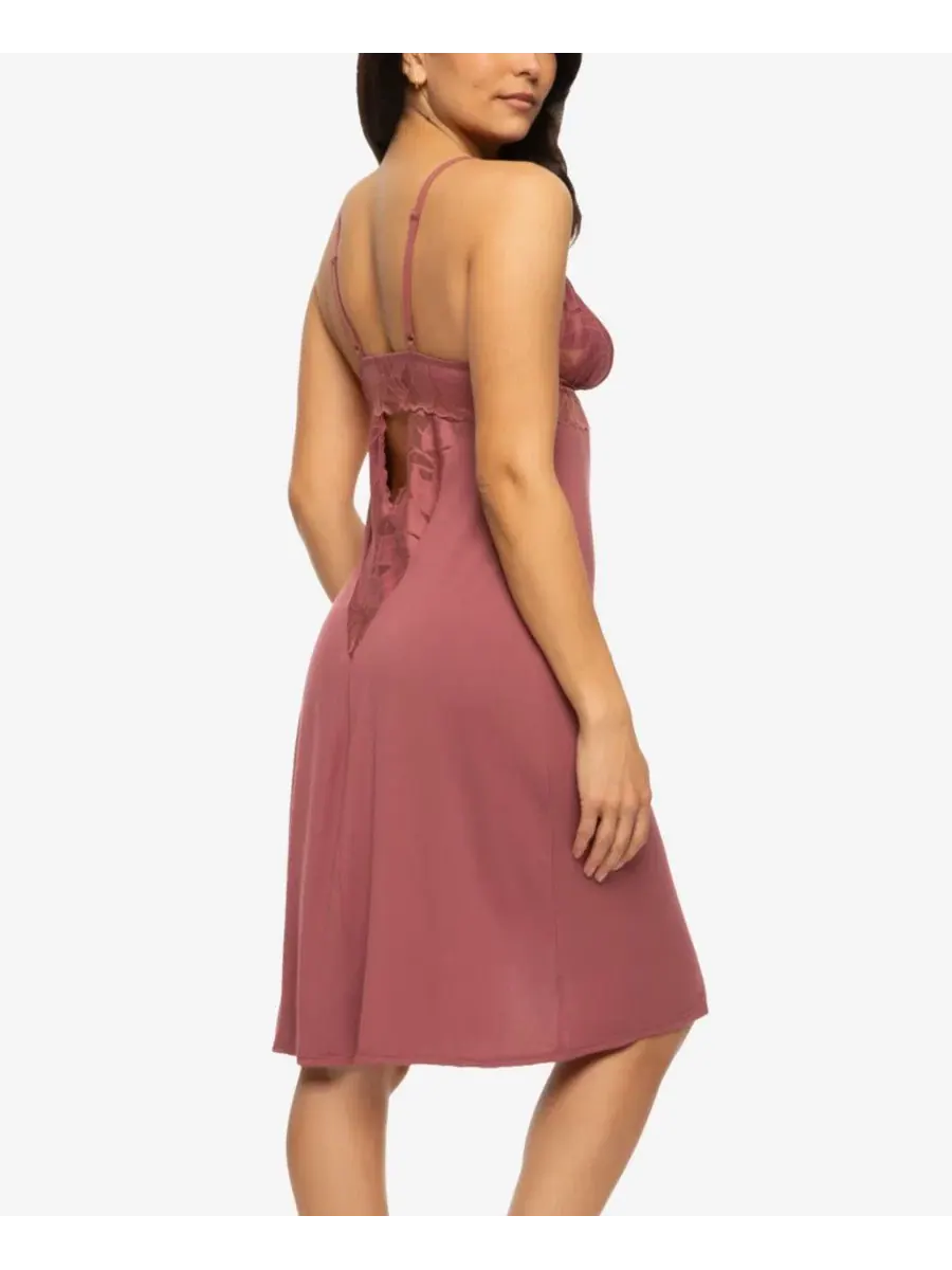 Женская сорочка Annalisa из модала и кружева, модель 870236 Felina, Roan Rouge — изображение 3 из 3