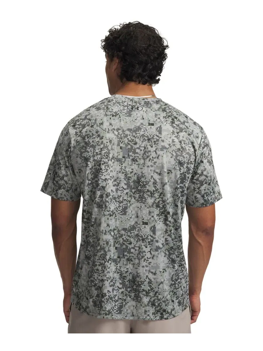 Футболка мужская с принтом, модель Tech Printed Under Armour — изображение 3 из 3, черный