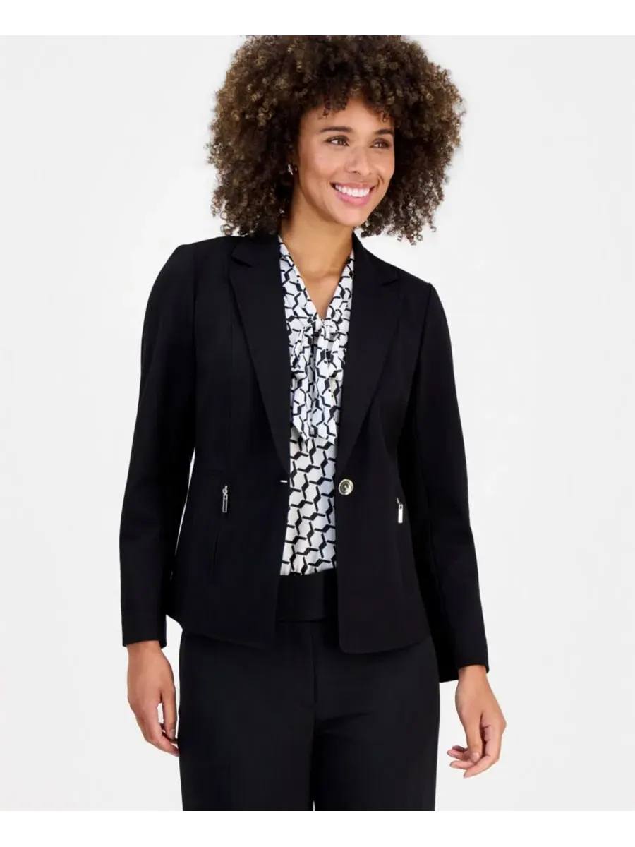 Женский пиджак однобортный с лацканами, модель One-Button Notch Collar Kasper