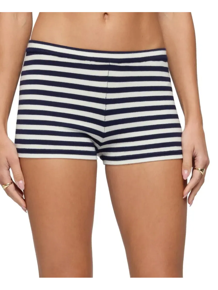 Шорты женские в полоску с резинкой Irena Striped Knit Edikted