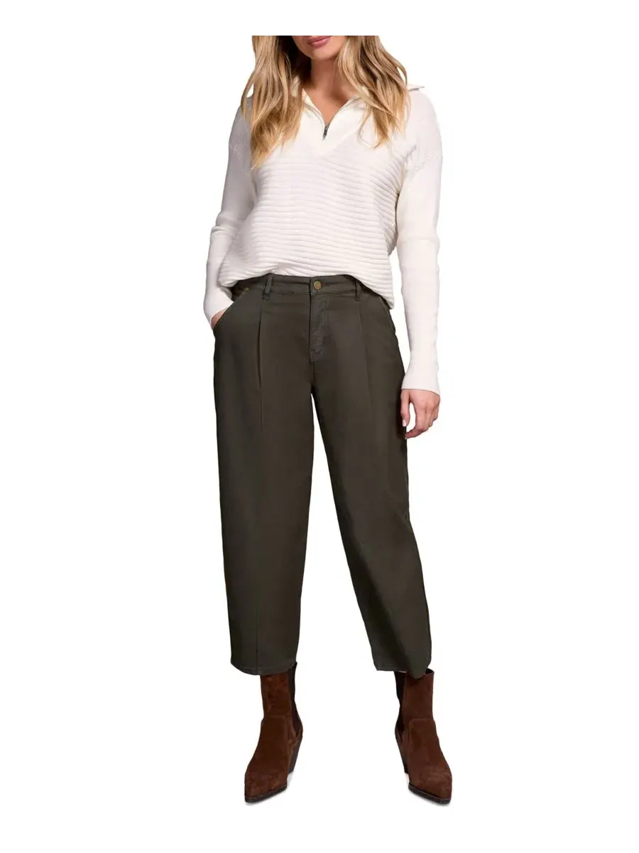 Женские джинсы Audrey Mid Rise Girlfriend Barrel Crop Jeans Tribal — изображение 3 из 4, ель