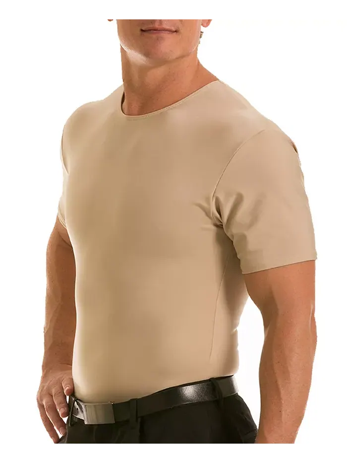 Мужская футболка с коротким рукавом и круглым вырезом Insta Slim Compression, размеры Big & Tall — изображение 2 из 4