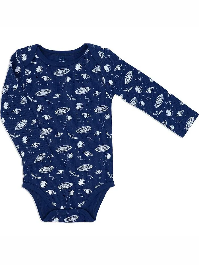 Боди, брюки и жилет для маленьких мальчиков, комплект из 3 предметов Baby Mode — изображение 2 из 4, темно-синий