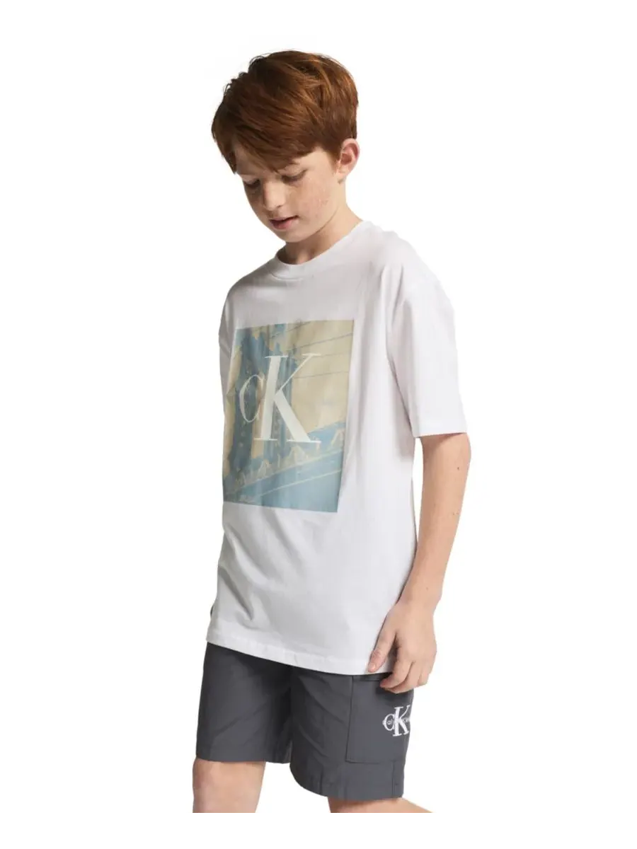 Детская футболка с круглым вырезом "Бруклинский мост" (8-20 лет) Calvin Klein