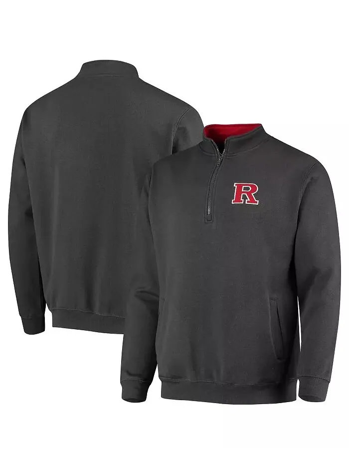 Мужская куртка с логотипом Rutgers Scarlet Knights Tortugas цвета уголь на молнии Colosseum