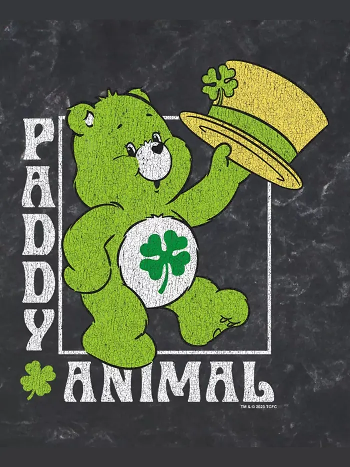 Мужская футболка Paddy Animal с коротким рукавом Care Bears — изображение 3 из 3, черный