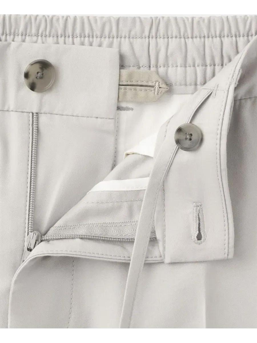 Брюки зауженные скинни Mango из хлопка и лиоцелла, Slim Fit — изображение 3 из 6, серый