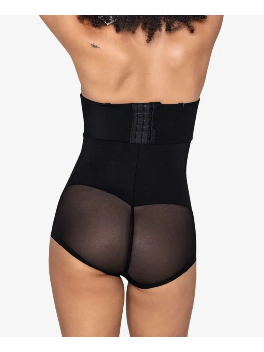 Боди-комбинезон без бретелек Sheer Highlight Extra-Waisted Tummy-Control Leonisa — изображение 3 из 3, черный