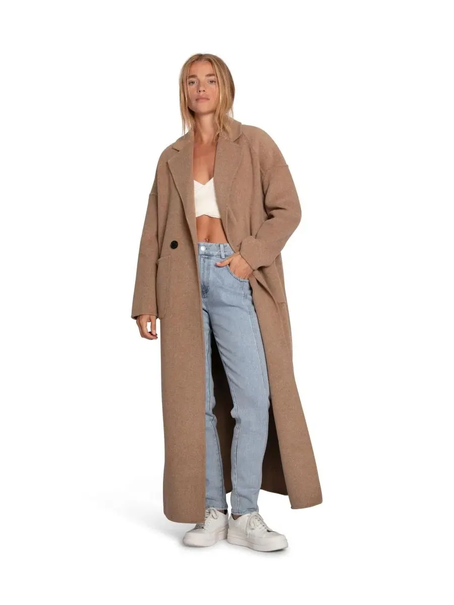 Пальто макси с лацканами Publisher Maxi Coat Belle & Bloom