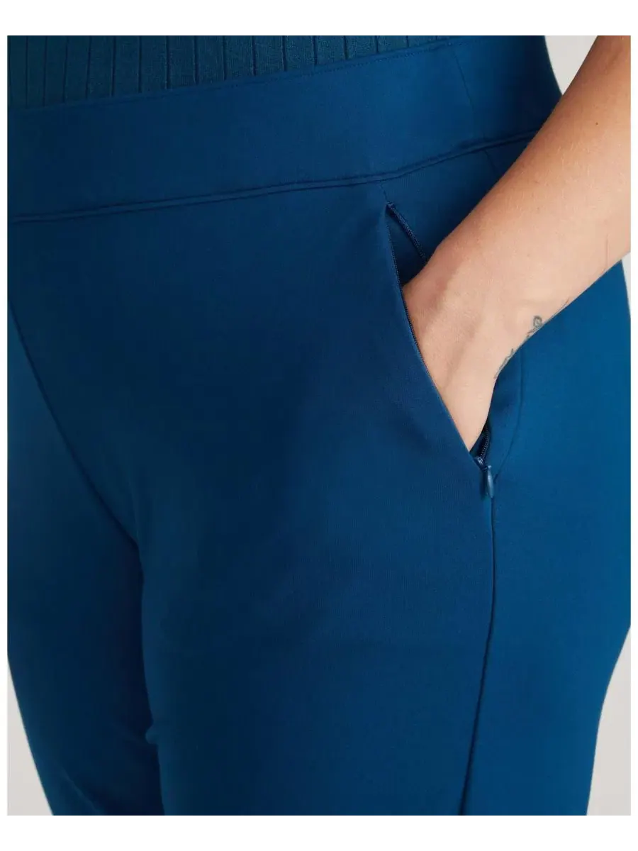 Брюки прямого кроя из понте с высокой посадкой Smart Signature Ponte Pants Universal Standard — изображение 4 из 4, серый