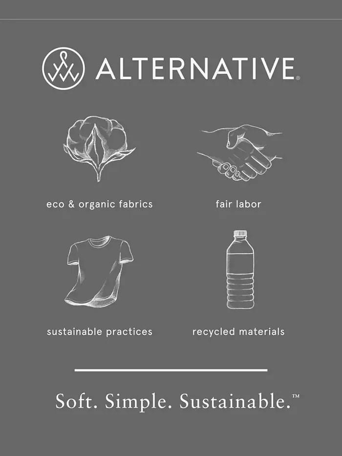 Мужская футболка Crew Alternative Apparel — изображение 2 из 3, черный