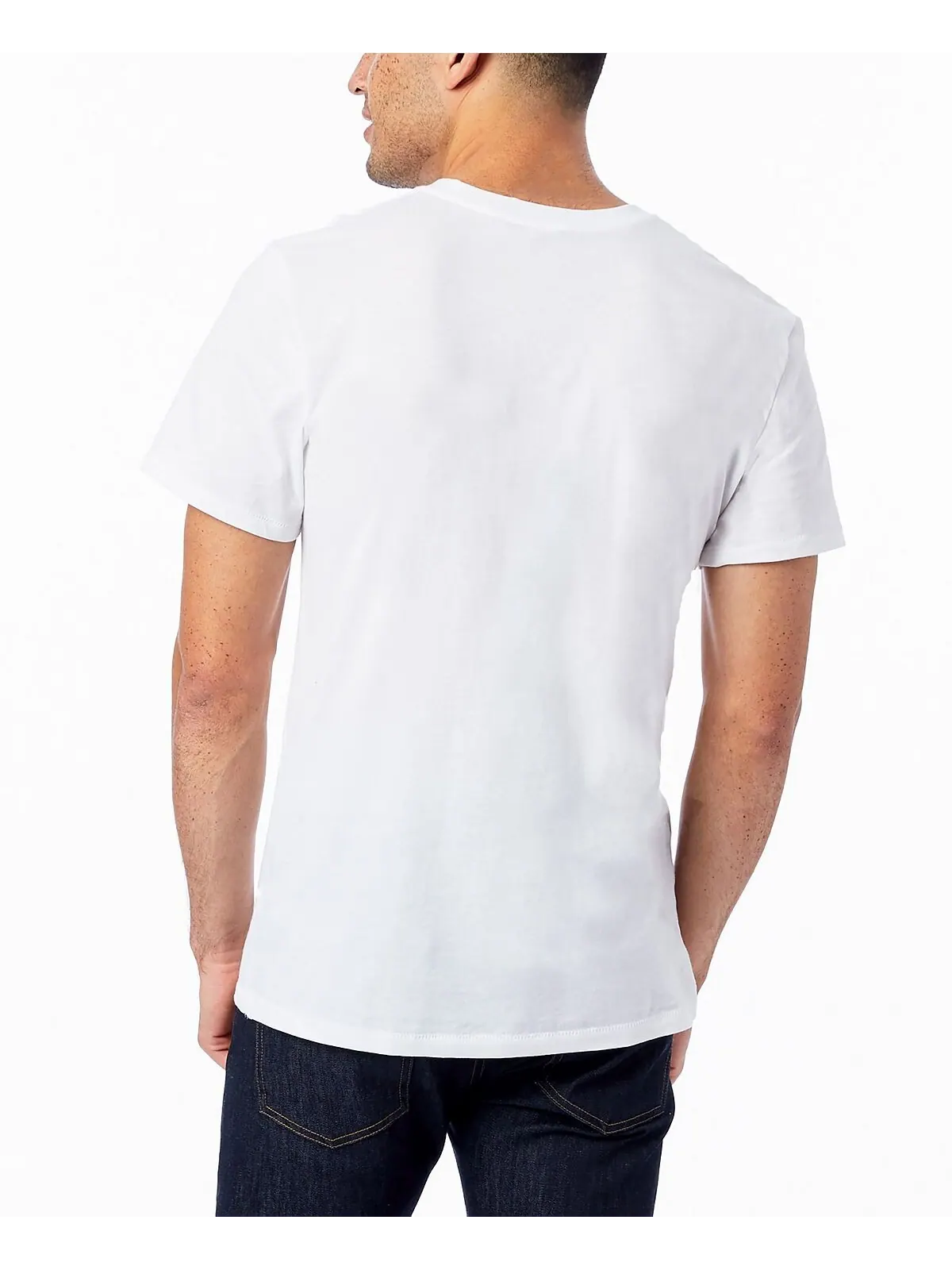 Мужская футболка с круглым вырезом Alternative Apparel — изображение 3 из 21, белый