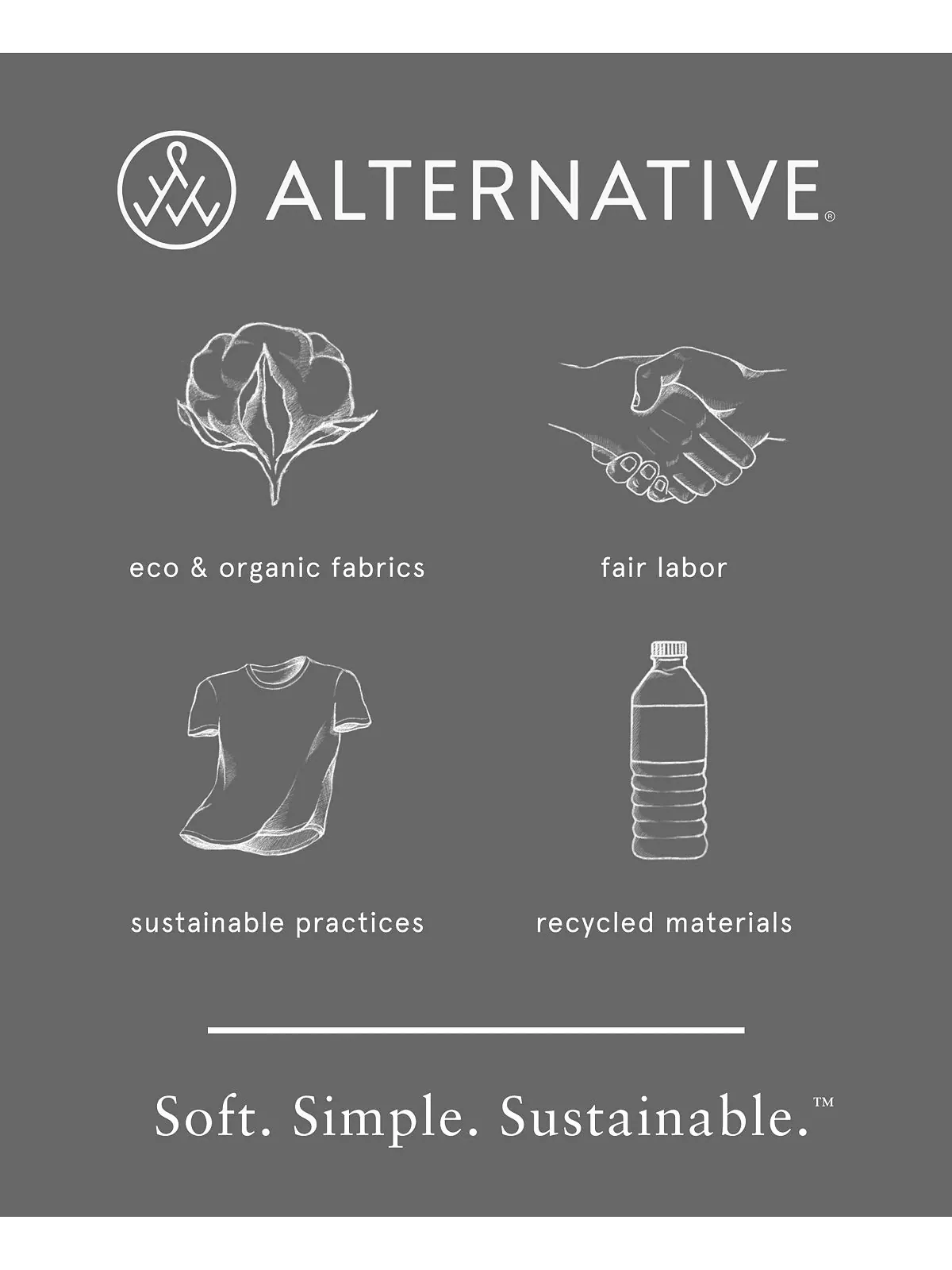 Мужская футболка с круглым вырезом Alternative Apparel — изображение 4 из 21, белый