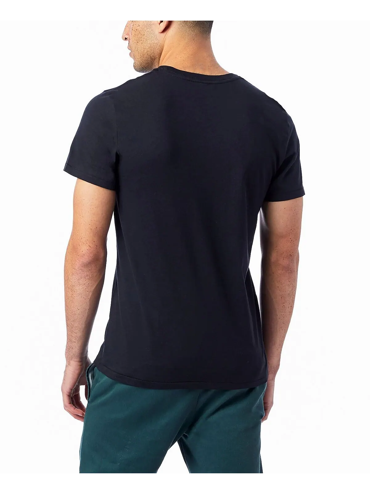 Мужская футболка с круглым вырезом Alternative Apparel — изображение 5 из 21, белый